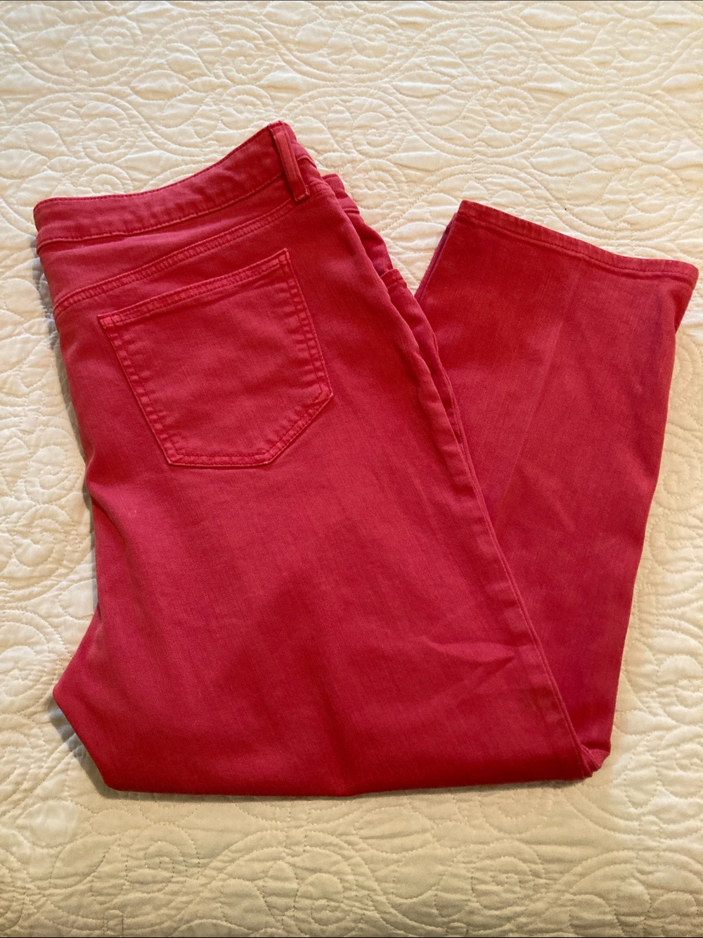 Chico's Raspberry Red Cropped Jeans Chico’s Size 2.5 US Size 14